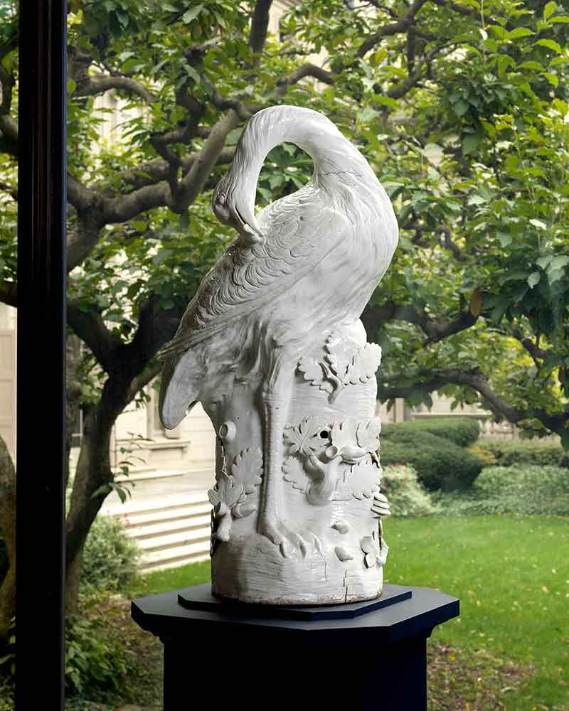 porcelain bustard in the Portico Gallery