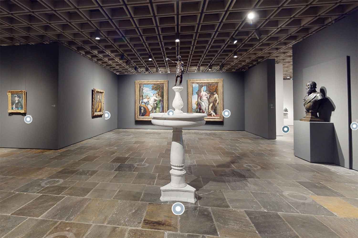 screenshot of Virtual Tour of Frick Madison gallery