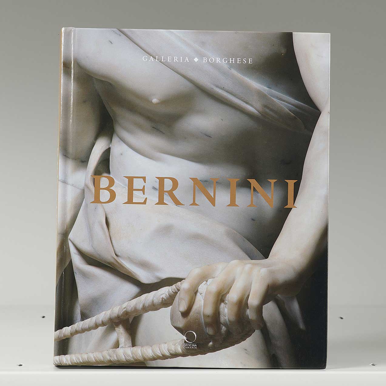 Book cover featuring a detail of a marble statue of David holding his slingshot