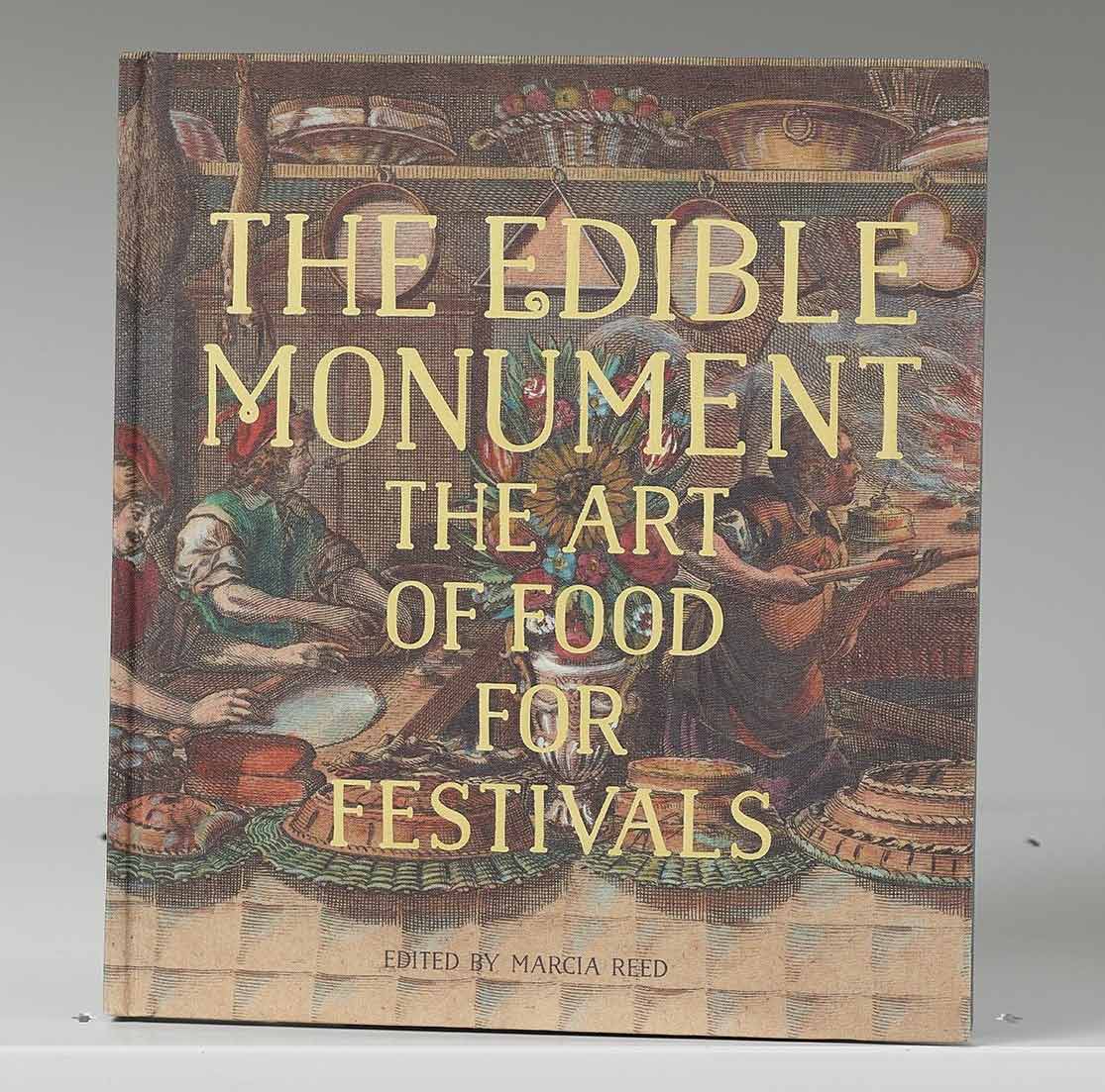 Book cover with an artwork of people preparing food in baskets