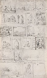 A Sheet of Studies of Works from the Neyman Sale