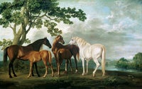 Mares and Foals in a River Landscape, c. 1763-65, Oil on canvas Tate, London. Purchased with assistance from the Pilgrim Trust 1959