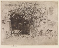 The Traghetto, No. 2, 1879–80 State IV/VI Etching and drypoint