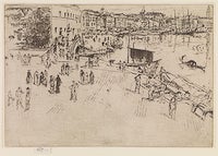 The Riva, No. 1, 1879–80 State III/IIIa Etching and drypoint