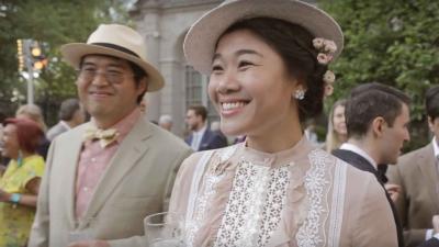 guests at the Spring Garden Party at The Frick Collection