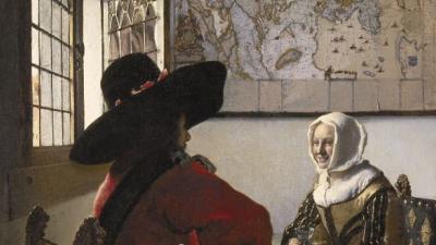 Link to video about Johannes Vermeer's painting, 'Officer and Laughing Girl'