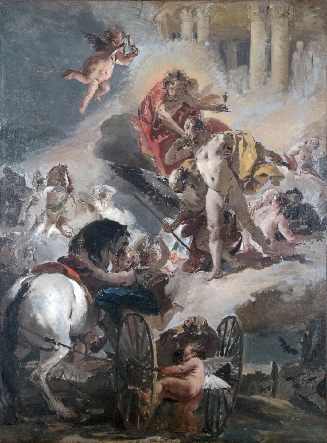 Study for a fresco cycle depicting Apollo and Phaethon.