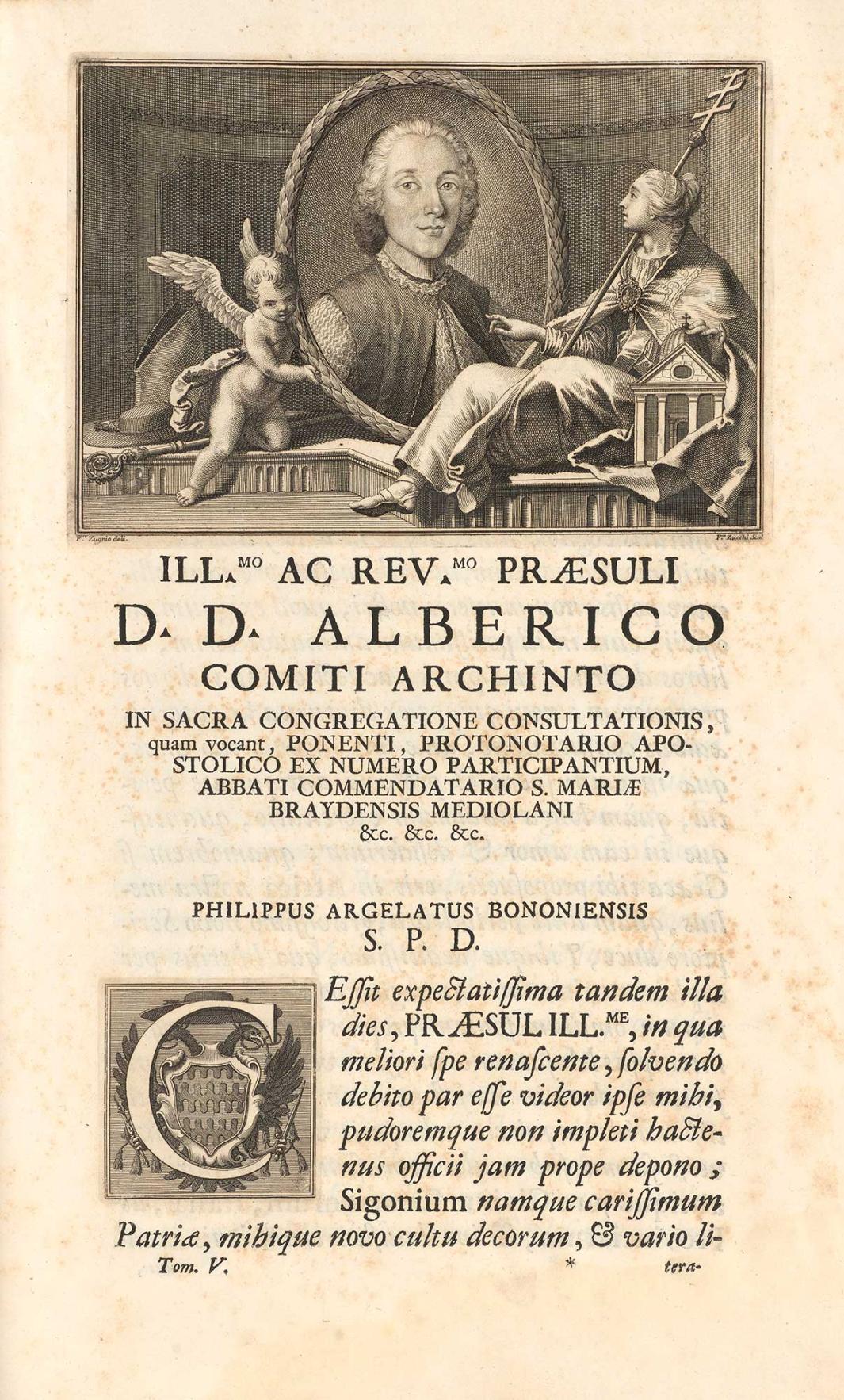 Frontispiece of a book.