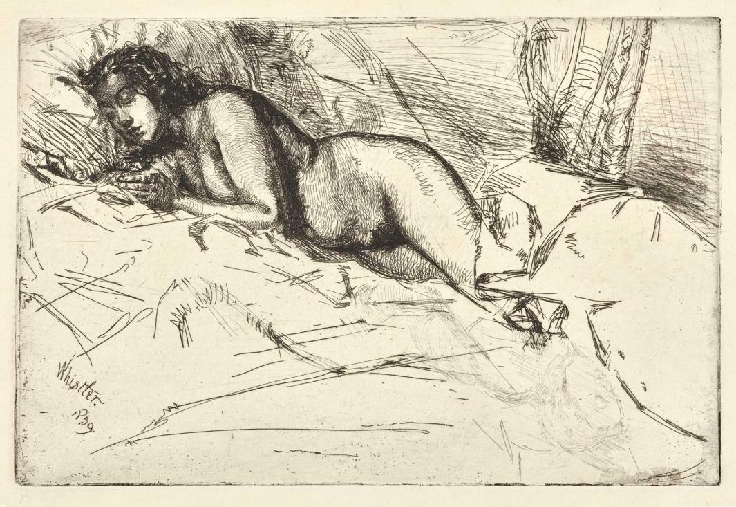 reclining nude woman