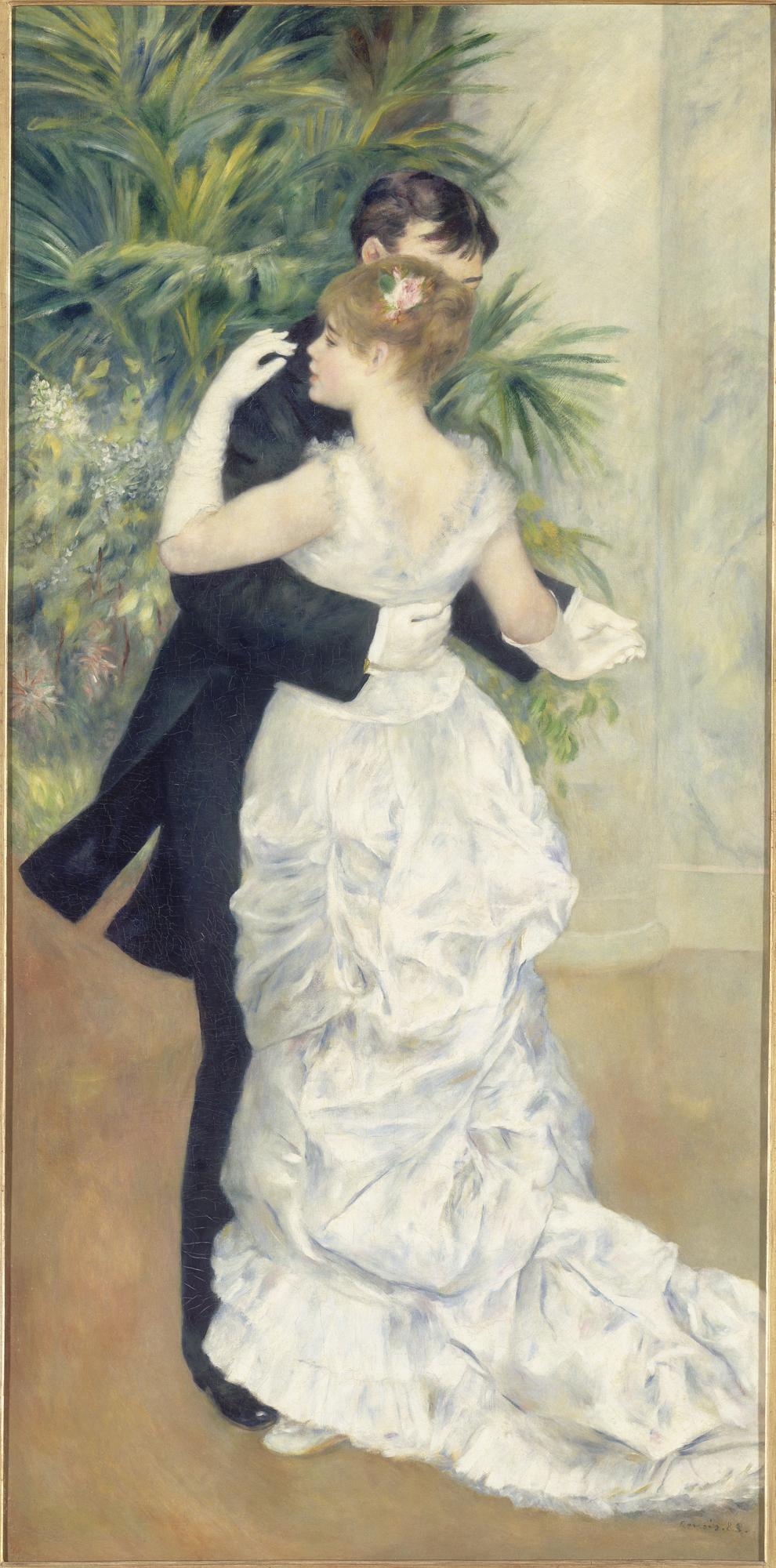 man and woman couple dancing dressed in formal wear