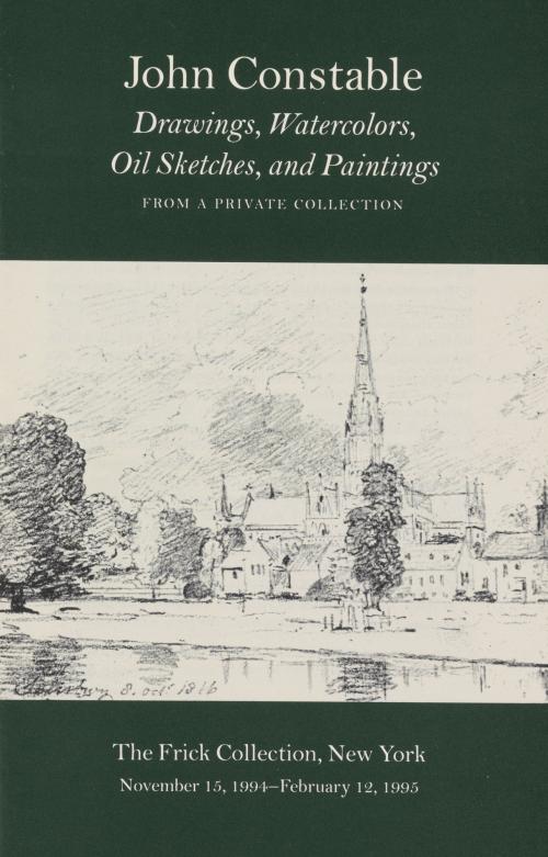 exhibition catalogue cover with pencil sketch of cathedral by Constable.