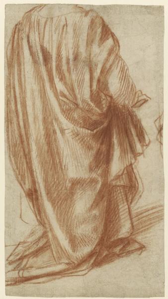 Drawing of drapery