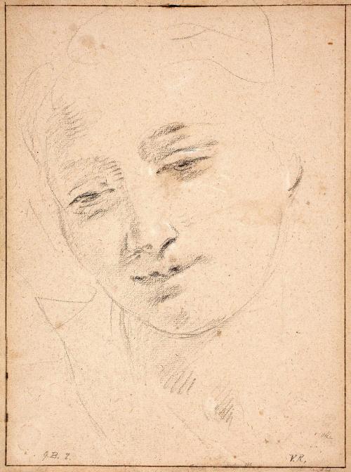 Drawing of a female head