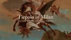 video still of slide of painting of flying horse and figures in clouds, with title that reads Tiepolo in Milan:The Lost Frescoes of Palazzo Archinto
