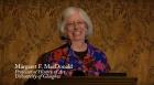 video still of Margaret Macdonald lecturing