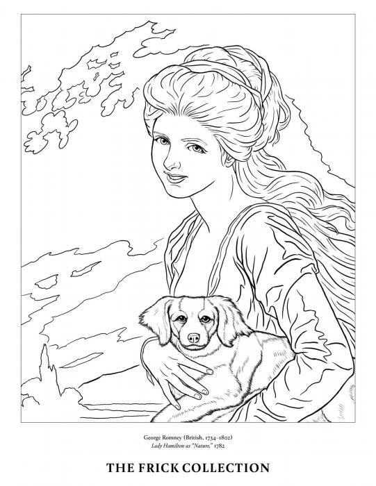 woman holding a dog