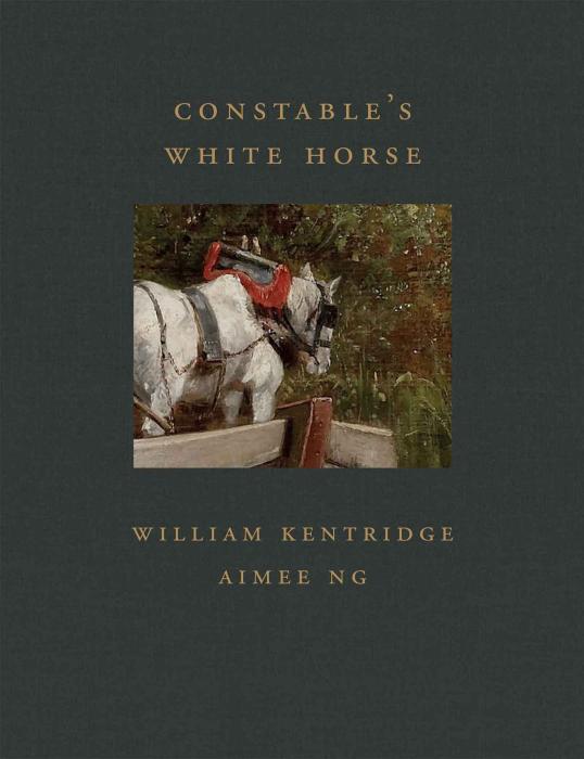 cover of book with detail of white horse
