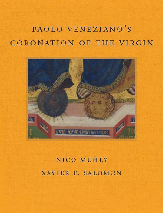 book cover entitled Paolo Veneziano’s Coronation of the Virgin, with detail of moon and sun at feet