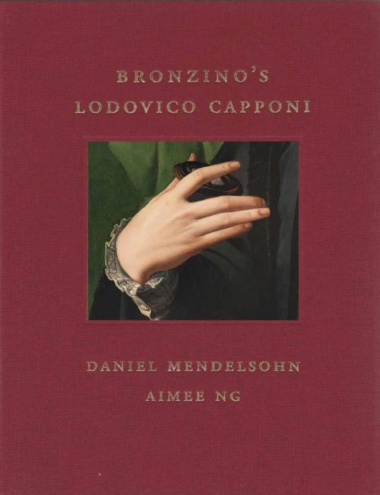 book cover entitled Bronzino's Lodovico Capponi depicting detail of poised hand on green background