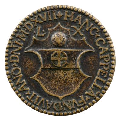 Bronze medal of the coat of arms of Bartolomeo Panciatichi