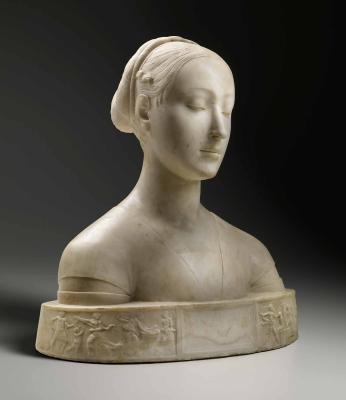 marble bust of a woman