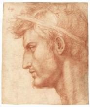 Drawing of head of a man