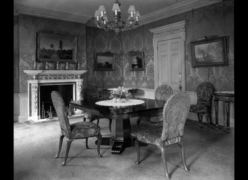 room with chairs around table